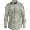 imageLands End Mens Traditional Fit No Iron Twill ShirtFresh EvergreenGreen Plaid