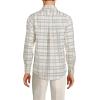 imageLands End Mens Traditional Fit No Iron Twill ShirtLight Gray StoneIvory Plaid