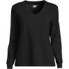 imageLands End Womens Long Sleeve Super T VneckBlack