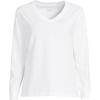 imageLands End Womens Long Sleeve Super T VneckWhite