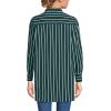 imageLands End Womens No Iron Oversized Poplin Extra Long TunicDeep Forest Wide Stripe