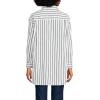 imageLands End Womens No Iron Oversized Poplin Extra Long TunicWhite Dual Stripe