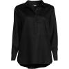 imageLands End Womens Tencel Fibers Twill Popover ShirtBlack