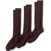 imageLands End Mens Seamless Toe Over the Calf Rib Dress Socks 3packRich Coffee