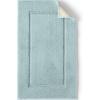 imageLands End Non Skid Bath Rug Deep Sea Navy 16quot x 23quotLight Aqua