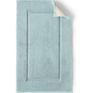 imageLands End Non Skid Bath Rug Deep Sea Navy 16quot x 23quotLight Aqua