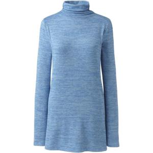 imageLands End Womens Long Sleeve Mock Neck TunicBlue Wave