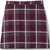 imageLands End School Uniform Girls Slim Plaid Aline Skirt Below The KneeBurgundyGray Plaid