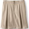 imageLands End School Uniform Girls Solid Pleated Skort Top of KneeKhaki