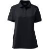 imageLands End School Uniform Young Womens Short Sleeve Rapid Dry Polo ShirtBlack