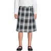 imageLands End School Uniform Girls Slim Plaid Aline Skirt Below The KneeWhite Plaid