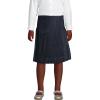 imageLands End School Uniform Girls Solid Pleated Skirt Below The KneeClassic Navy