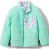 imageLands End Girls Reversible Fleece Puffer JacketLight Turquoise Tie Dye Play