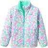 imageLands End Girls Reversible Fleece Puffer JacketLight Turquoise Tie Dye Play