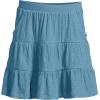 imageLands End Girls Knit Gauze Tiered SkirtMuted Blue