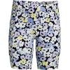 imageLands End Girls Tough Cotton Bike ShortsDeep Sea Navy Ditsy Floral