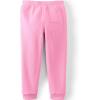 imageLands End Kids Sherpa Fleece Lined Jogger SweatpantsWhisper Pink