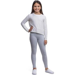 imageLands End Girls Tough Cotton Novelty LeggingsGray Heather