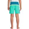 imageLands End Boys Stretch Hydroliner Sport Swim TrunkIsland Aqua Colorblock