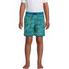 imageLands End Boys Stretch Hydroliner Sport Swim TrunkParadise Teal Stipple Palm