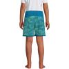 imageLands End Boys Stretch Hydroliner Sport Swim TrunkParadise Teal Stipple Palm