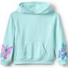 imageLands End Girls Long Sleeve Active HoodieAqua Butterflies