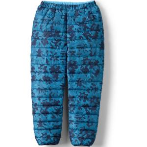 imageLands End Boys Reversible Fleece Puffer PantsBlue CamoLight Blue