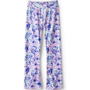 imageLands End Girls High Waisted Active Flare LeggingsLilac Multi Tie Dye