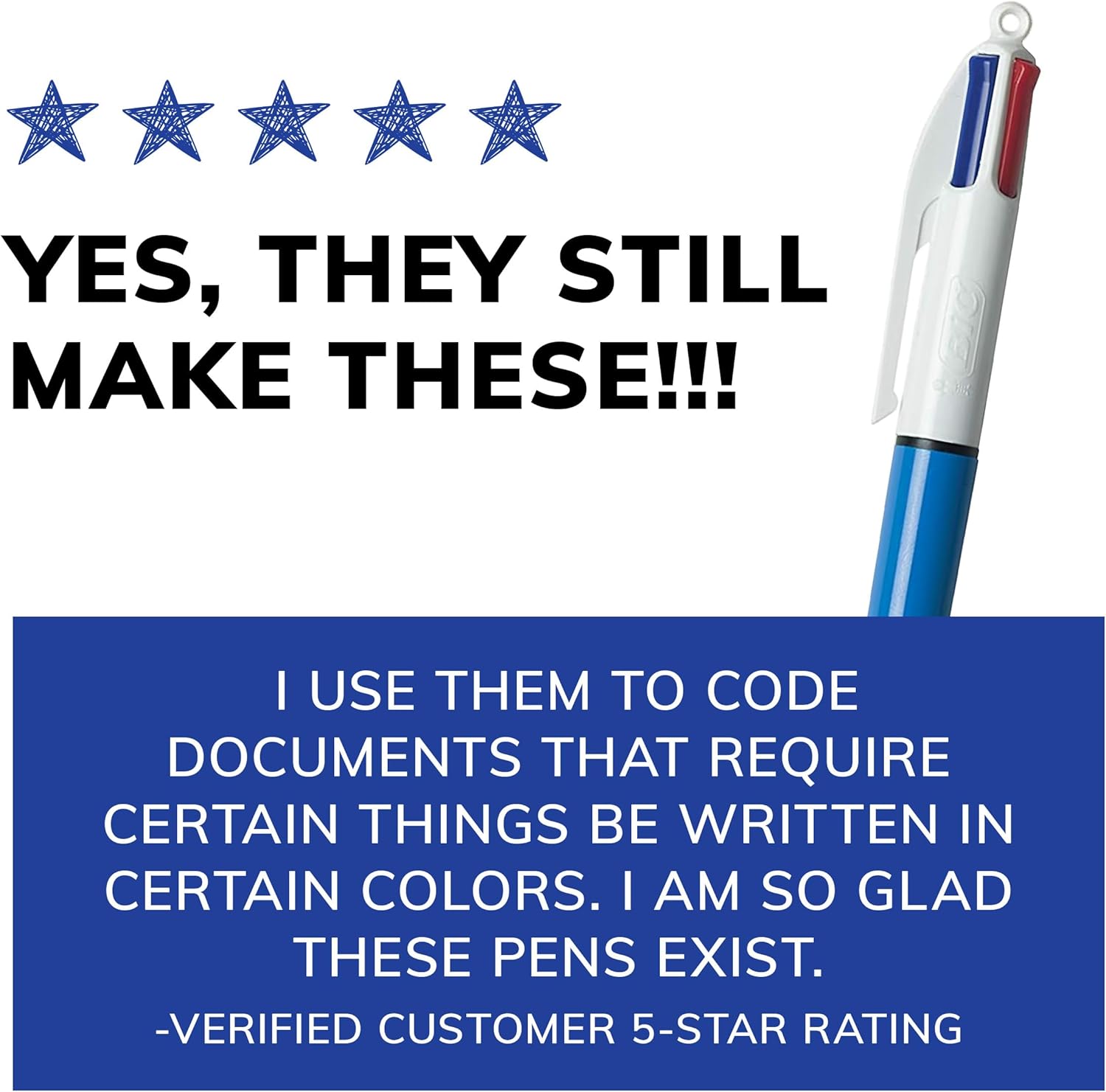 BIC 4Color Original Retractable Ball Pens Medium Point 10mm 12Count Pack Retractable Ball Pen With LongLasting Ink