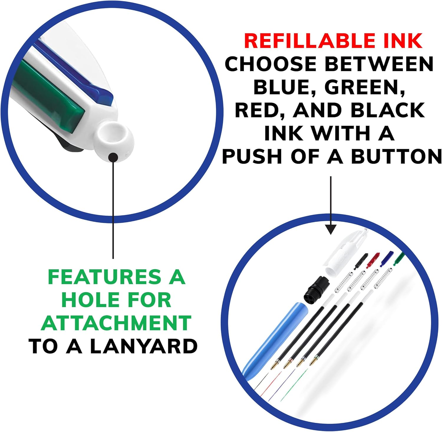 BIC 4Color Original Retractable Ball Pens Versatile 10mm Medium Point LongLasting Ink Great Gift Idea 3Count in Assorted Colors