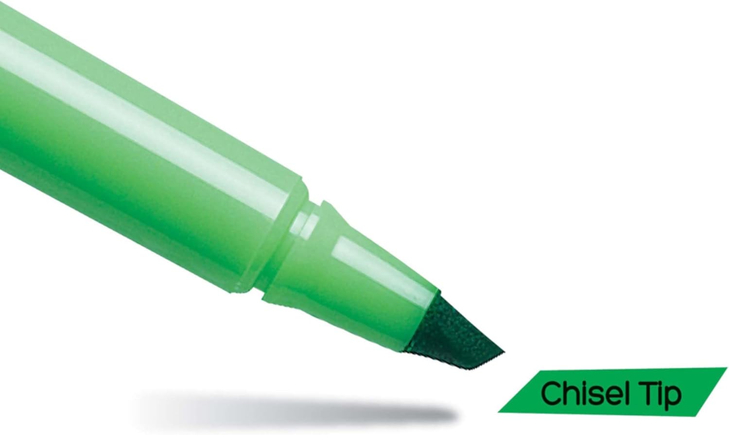 BIC Brite Liner Highlighter Chisel Tip Green 12Count BL11GREENGreen