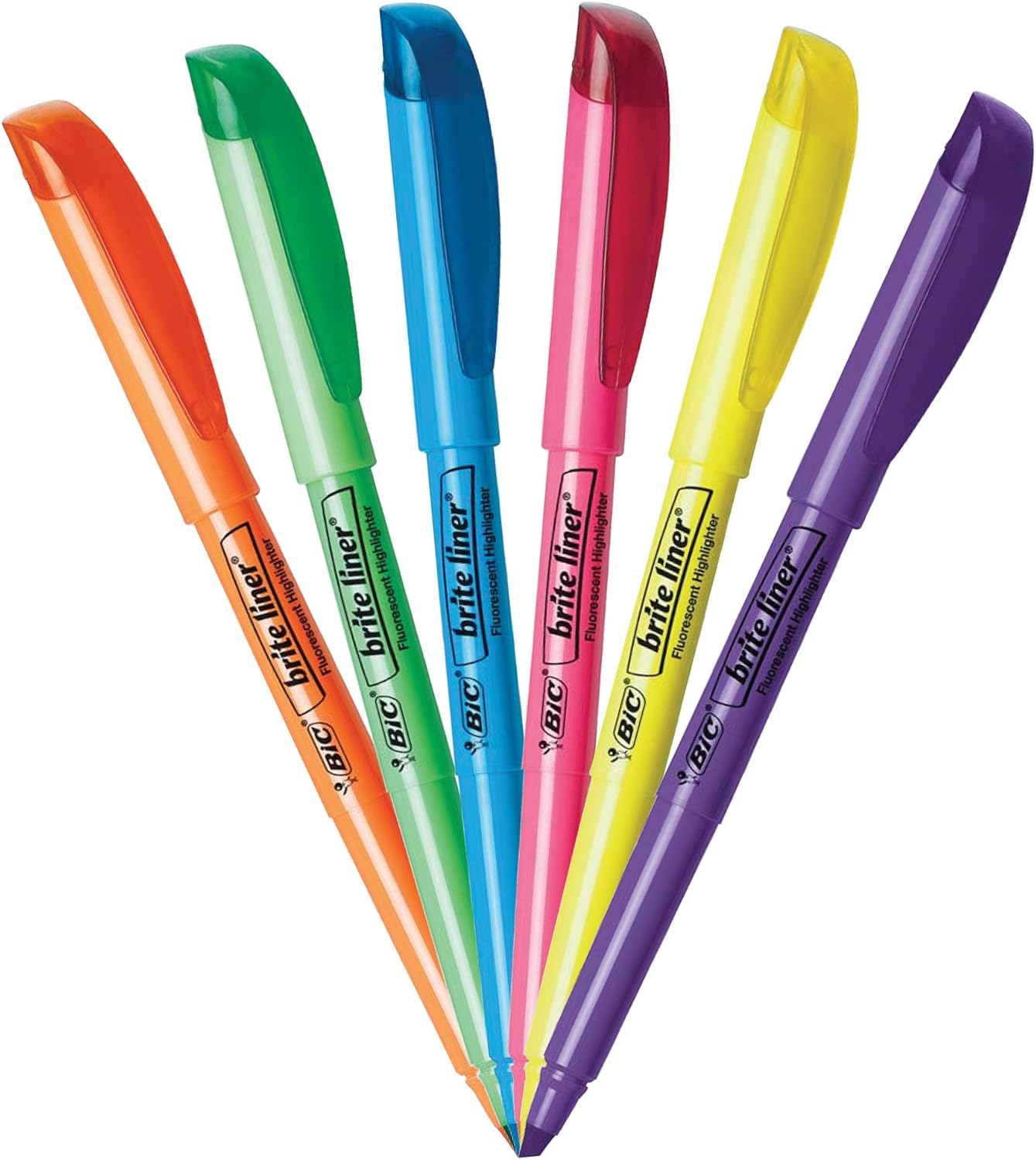 BIC Brite Liner Highlighter Chisel Tip Green 12Count BL11GREENOrange