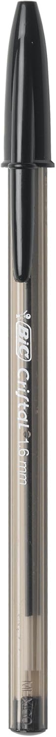 BIC Cristal Xtra Bold Ballpoint Pens Bold Point 16mm For Vivid And Dramatic Lines Assorted Colors 24Count PackBlack