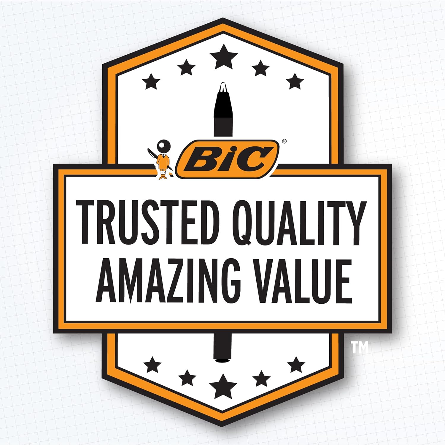 BIC Cristal Xtra Bold Ballpoint Pens Bold Point 16mm For Vivid And Dramatic Lines Assorted Colors 24Count PackBlue