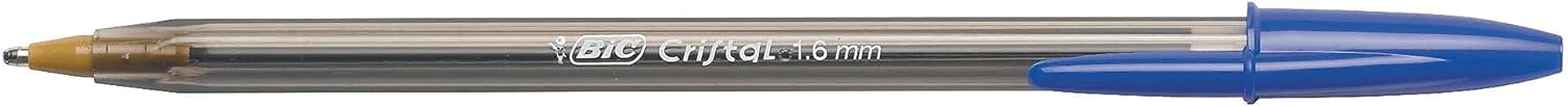 BIC Cristal Xtra Bold Ballpoint Pens Bold Point 16mm For Vivid And Dramatic Lines Assorted Colors 24Count PackBlue