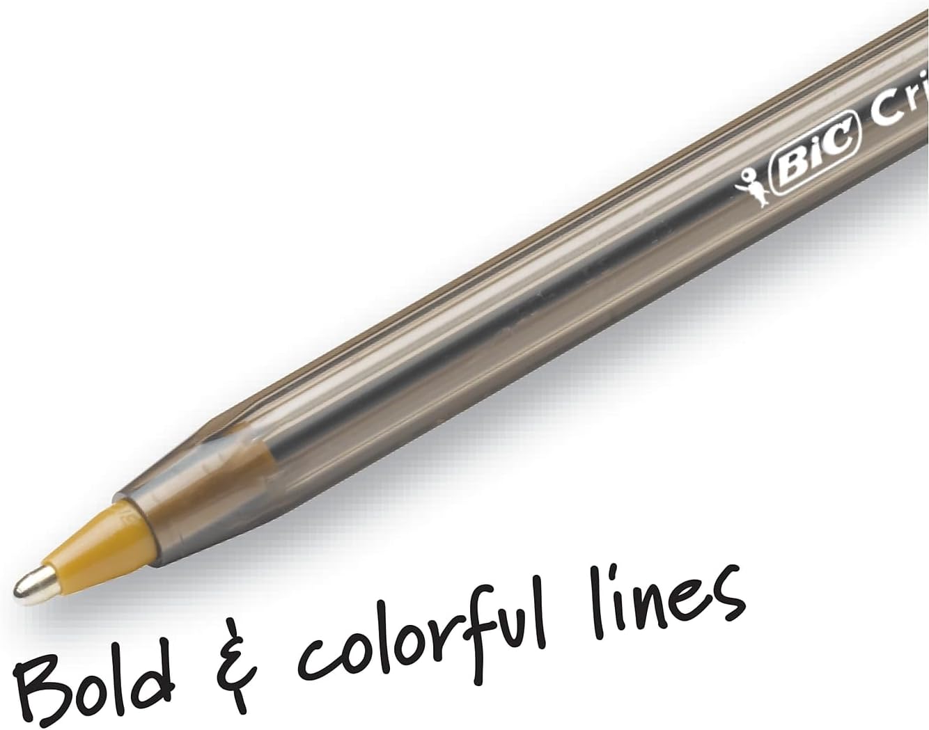 BIC Cristal Xtra Bold Ballpoint Pens Bold Point 16mm For Vivid And Dramatic Lines Assorted Colors 24Count PackBlue