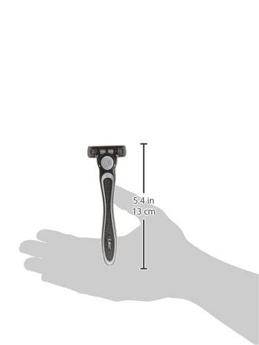 BIC Flex 4 Refillable Refill Razor Cartridges for Men LongLasting 4 Blade Razor Heads for Sensitive Skin 10 Refill CartridgesBlack