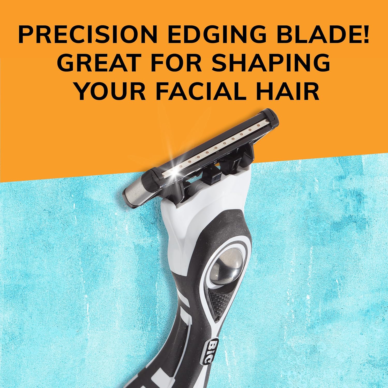 BIC Flex 5 Refillable Mens Holiday Shaving Kit 5Blade Razors 1 Handle and 7 Cartridges 8Piece Gift Set Perfect Stocking Stuffer for Sensitive SkinBlackWhiteOrange