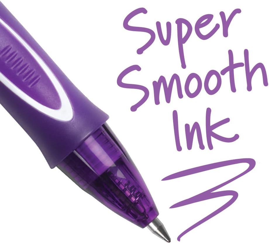 BIC Gelocity Quick Dry Fashion Retractable Gel Pens Medium Point 07mm 4Count Gel Pen Set Packaging May Vary4 Count Pack of 2