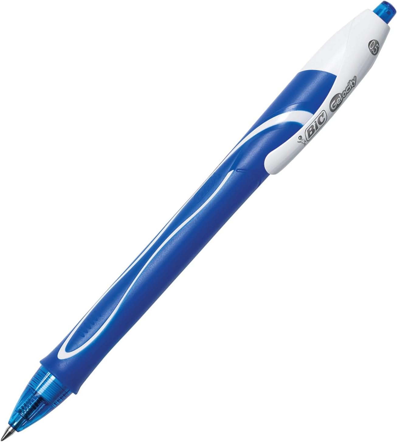 BIC Gelocity Quick Dry Gel Pen Fine Point 05mm  Box of 12 Black Gel PensBlue
