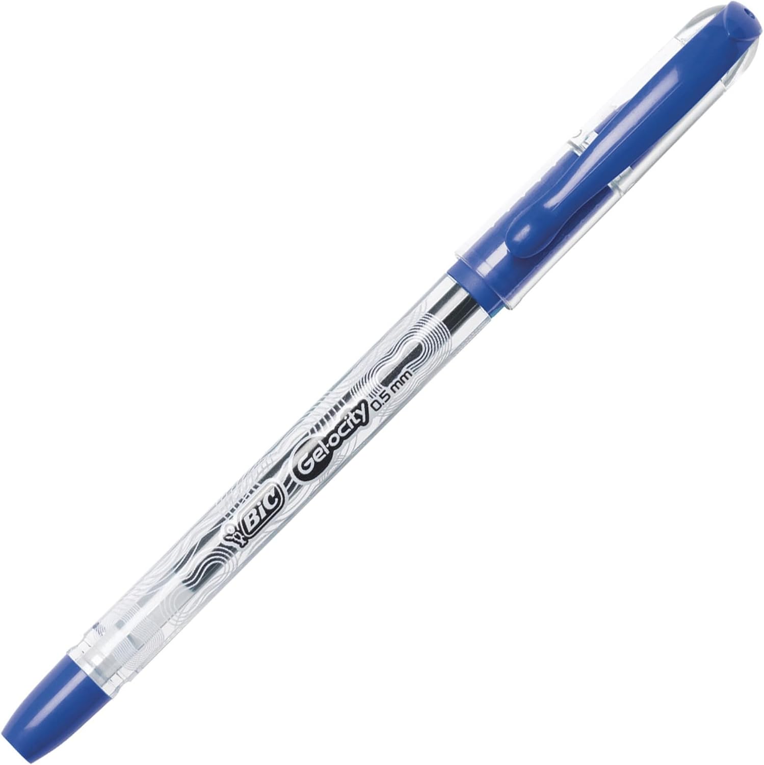 BIC Gelocity Quick Dry Gel Pen Fine Point 05mm  Box of 12 Black Gel PensBlue