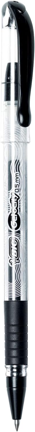 BIC Gelocity Smooth Stic Gel Pen Fine Point 05mm Assorted Colors 36Count Vibrant and Smooth Gel Ink PensBlack