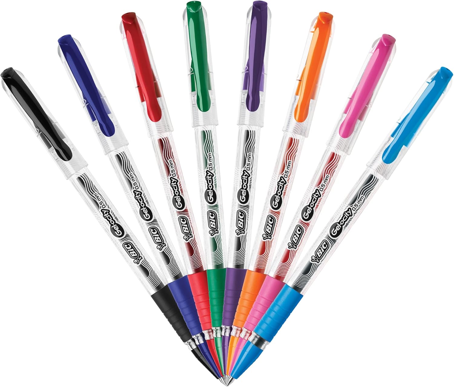 BIC Gelocity Smooth Stic Gel Pen Medium Point 07mm Assorted Colors 42Count Vibrant and Smooth Gel Ink Pens14 Count Pack of 1