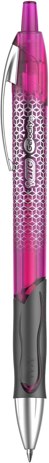 BIC Gelocity Ultra Retractable Gel Pen Medium Point 07mm Assorted Colors Premium Design ampamp Comfortable Grip 3CountFashion