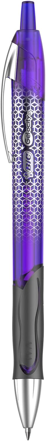 BIC Gelocity Ultra Retractable Gel Pen Medium Point 07mm Assorted Colors Premium Design ampamp Comfortable Grip 3CountFashion