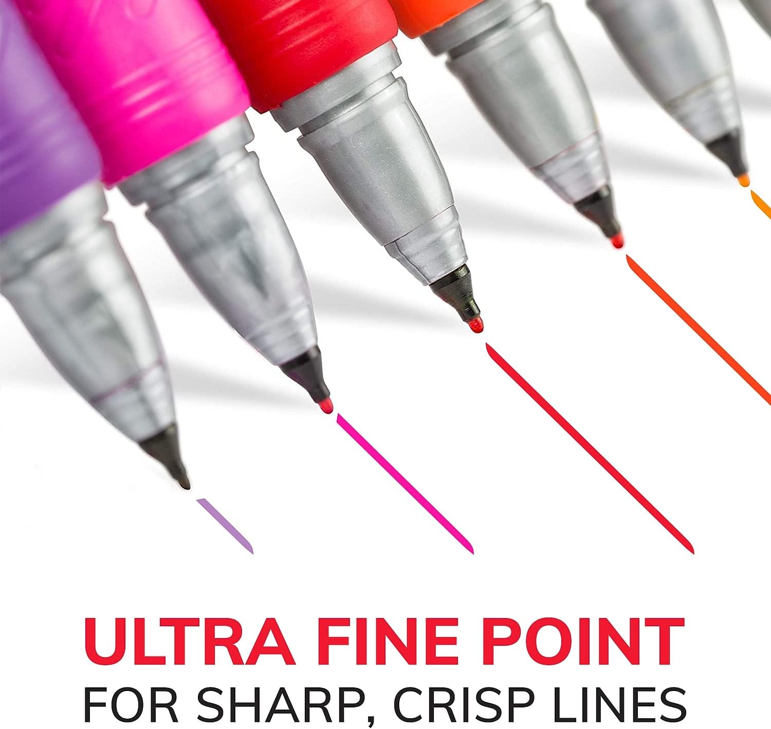 BIC Intensity Black Permanent Markers Ultra Fine Point 12Count Pack of Black Markers With NonSlip Grip for Comfort and Control