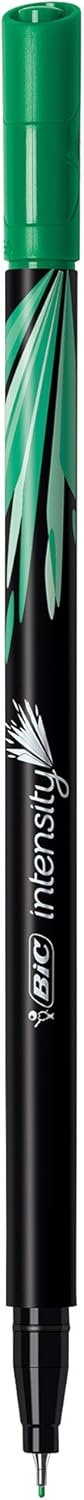 BIC Intensity Fineliner Marker Pen 04mm BlackRedGreen 3Count