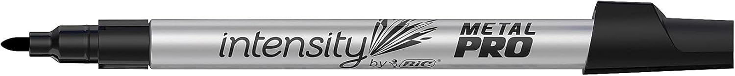 BIC Intensity Metal PRO Permanent Marker Fine Point Black 12Count 6quot x 28quot x 16quot