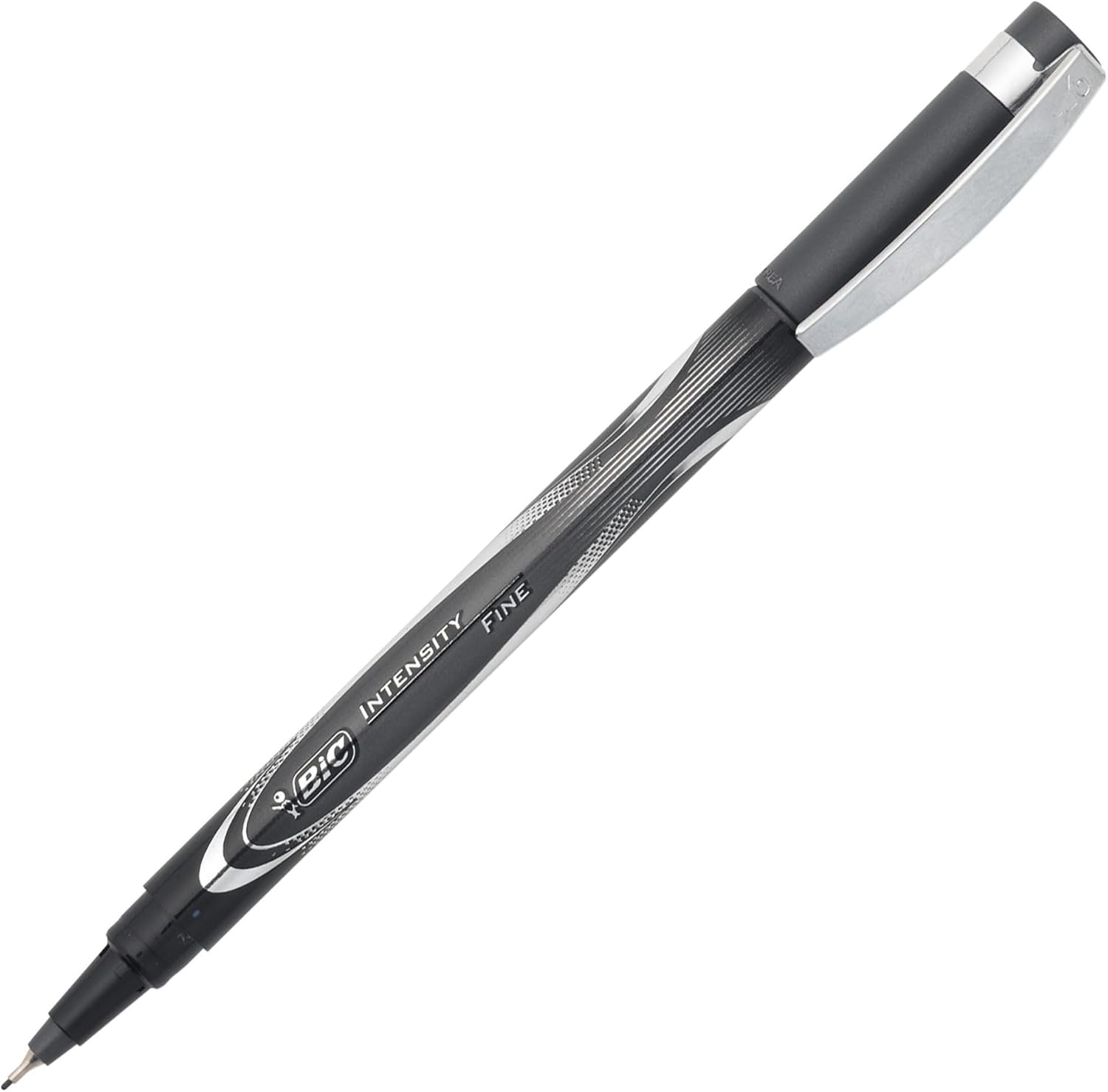 BIC Intensity PRO Permanent Marker Pen Fine Point 05 mm Black Bold ampamp LongLasting Color 12Count
