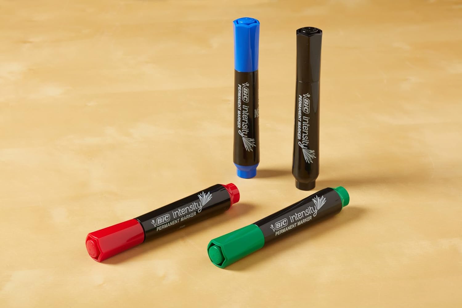 BIC Intensity Permanent Marker Tank style Chisel Tip  Box of 36 Black Markers GPMM36BLK